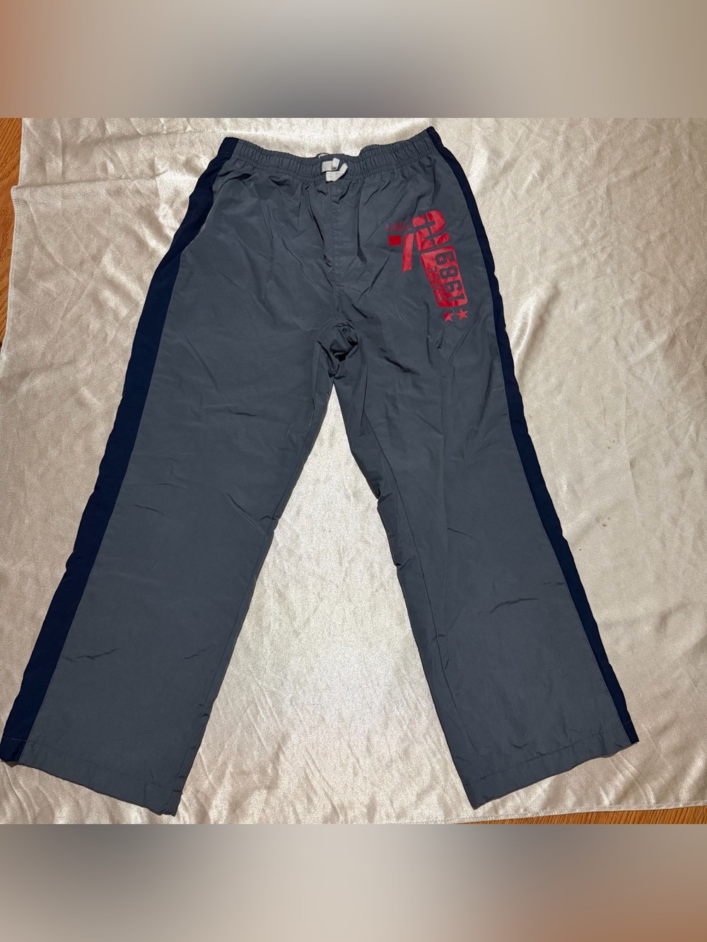 The Children's Place Gray Nylon Athletic Track Pants Size Boys 10/12 Husky